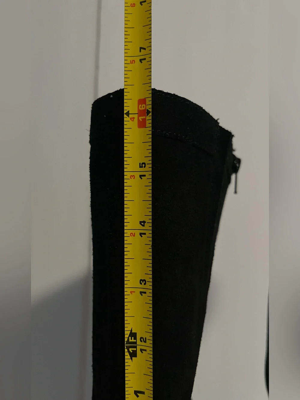 White Mountain Women’s Altitude Calf Knee High  Black Suede  Boots Size 7 1/2M
